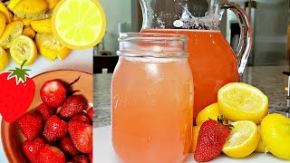 SUMMER DRINK RECIPE | How To Make Pink Lemonade