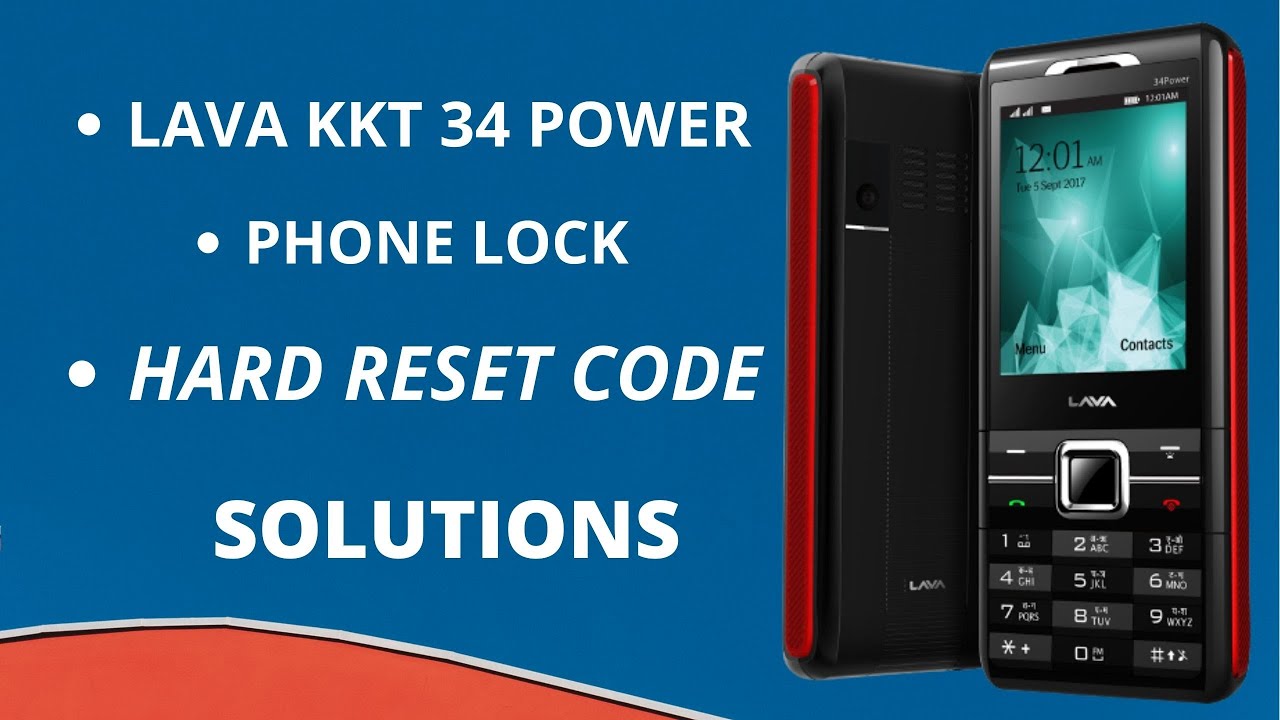 LAVA KKT 34 POWER PHONE LOCK REMOVE | how to unlock lava kkt34 power phone lock
