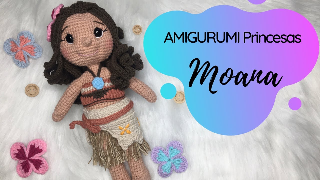 Princesa Moana Amigurumi - Amigurumi Receitas