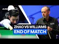 Zhao Xintong wins thriller against two-times champion Mark Williams | Eurosport Snooker