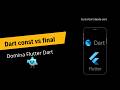 Diferencia const vs final en dart | Domina Flutter 2026