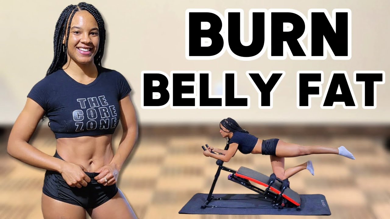 Intense Lower Abs Workout Burn Belly Fat At Home Using Ab Bench Machine ...