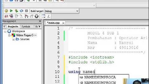 Video 4.1. Operator Aritmatika