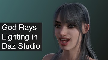 Daz3D God Rays Lighting Tutorial | Daz3D Tips