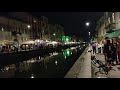 ВЕЧЕРНИЙ и ШУМНЫЙ КАНАЛ НАВИЛЬО ГРАНДЕ в МИЛАНЕ (Naviglio Grande, Milano, Itаlia) (1)