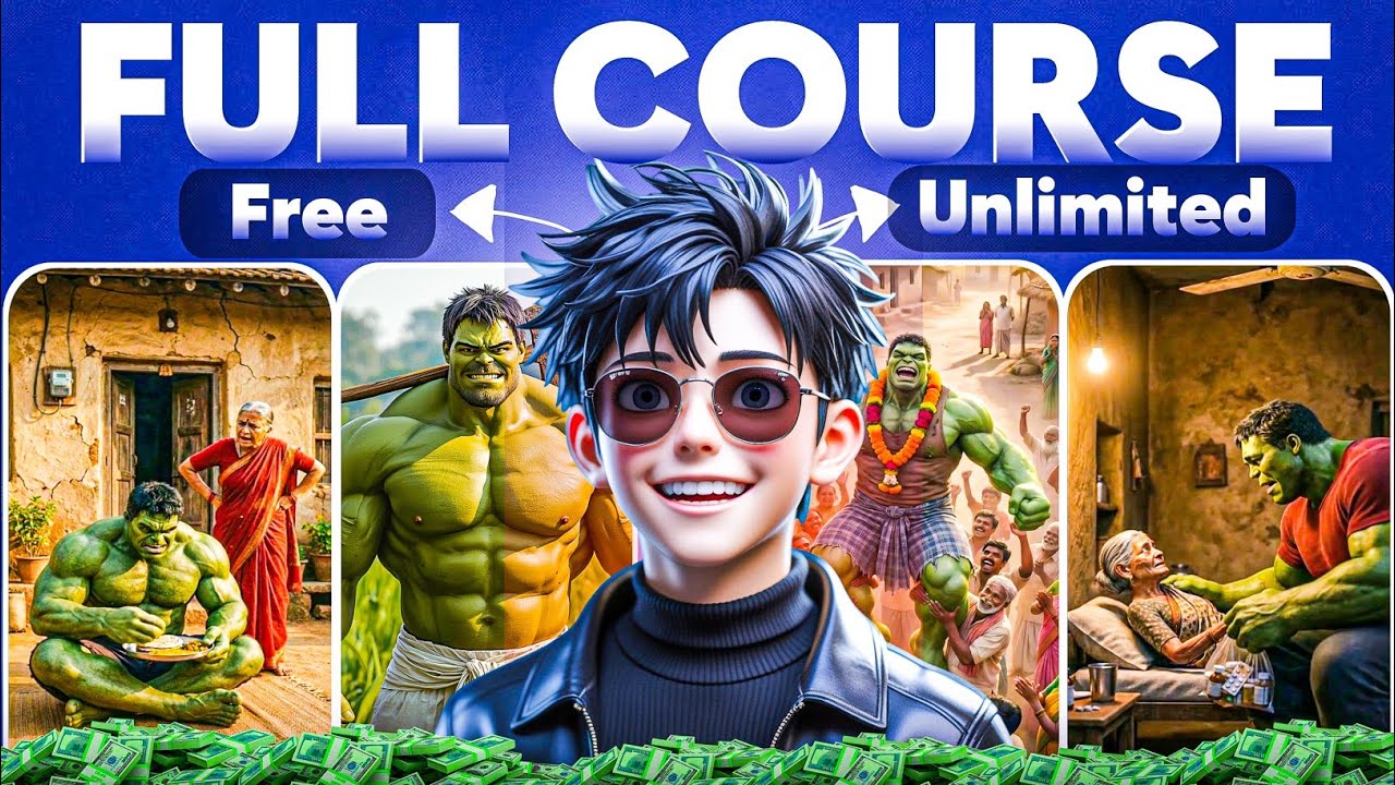 Make Viral Hulk AI Videos Like Hulk Badmash & Deep Animation | PRO COURSE | Grok ai