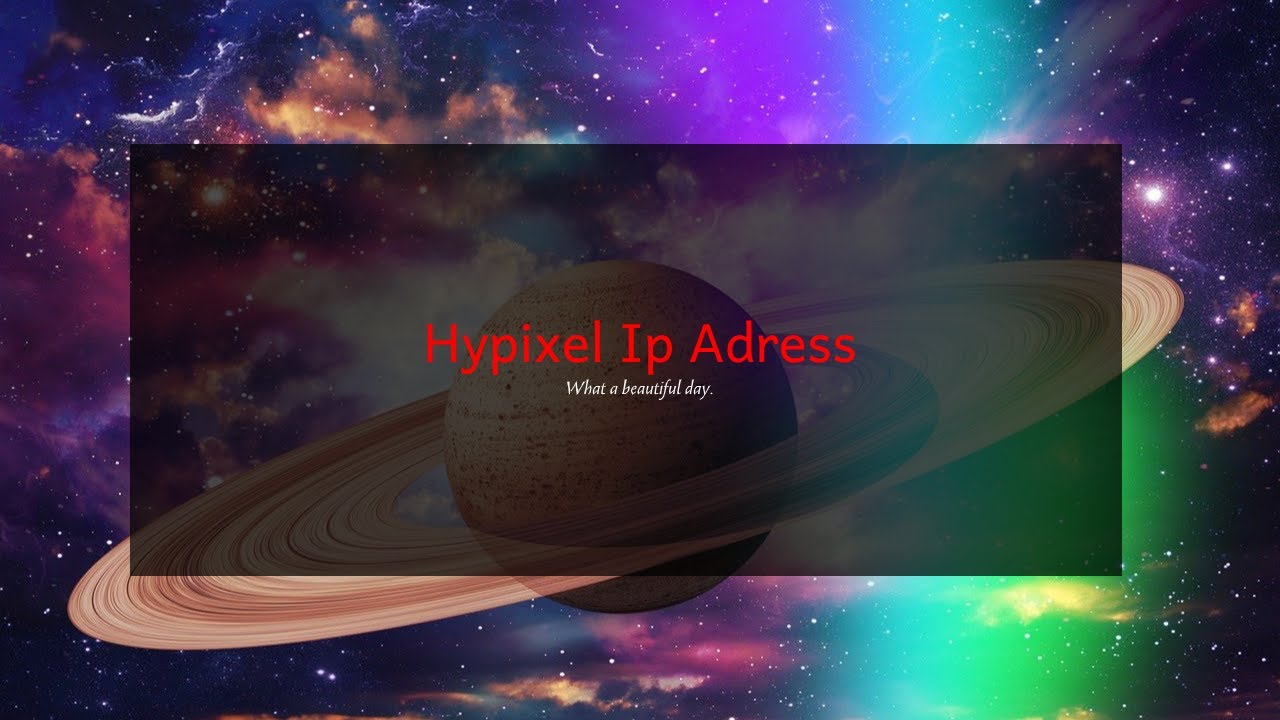 Hypixel ip address - YouTube