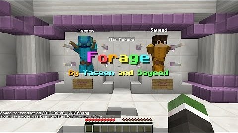 Forage-Find The Button (Minecraft Adventure Map)