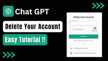 How to Delete Chat GPT Account !