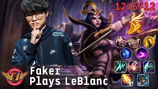 Faker Plays LeBlanc | Watch a Pro Rank Without Downtime