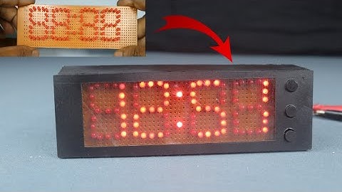 Homemade Large 7 segment digital clock 12Hr with RTC ds3231