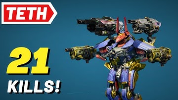 Teth with Hammer, Mace & Cudgel - War Robots Gameplay (No Commentary) WR F2P