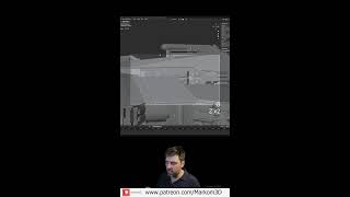 Making LIVE a Large Sacel Scifi Battleship in Blender (Portrait)