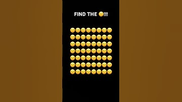 ONLY 1% can find it IN TIME!! #emoji #oddoneout #findtheemoji #puzzlechallenge #shorts