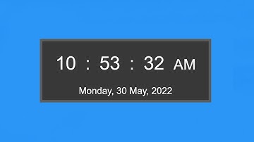Digital Clock JavaScript | Digital Clock with Date using JavaScript