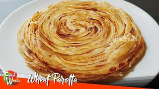 Wheat Parotta | Parotta Recipe | Soft Layered Wheat Parotta | How To Make Wheat Parotta | Foodworks screenshot 4