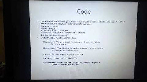 Sleeping Barber Problem