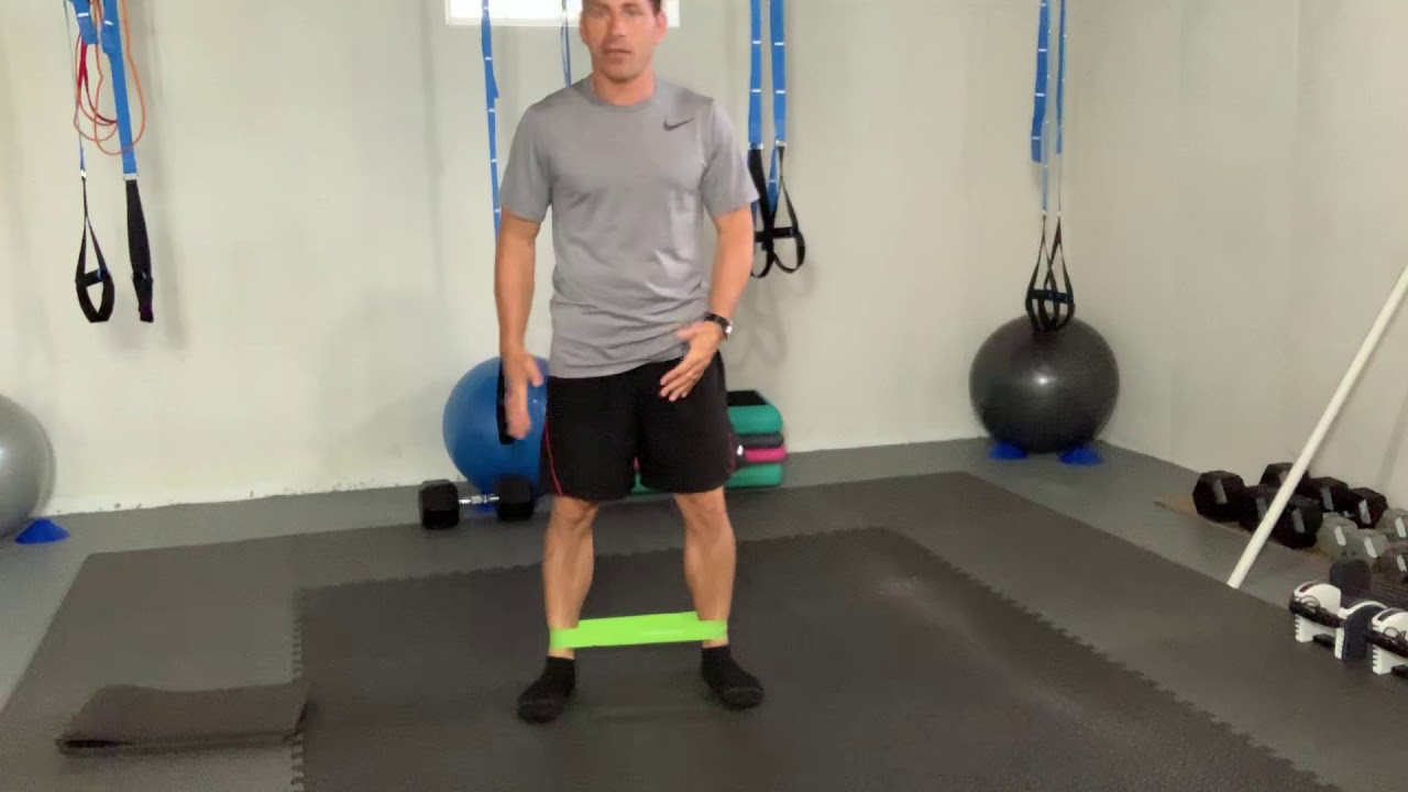 Mini Band lateral leg lift - YouTube