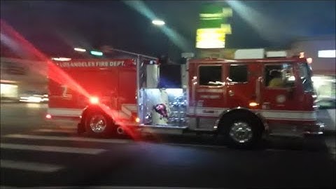 LAFD Engine 7 Responding