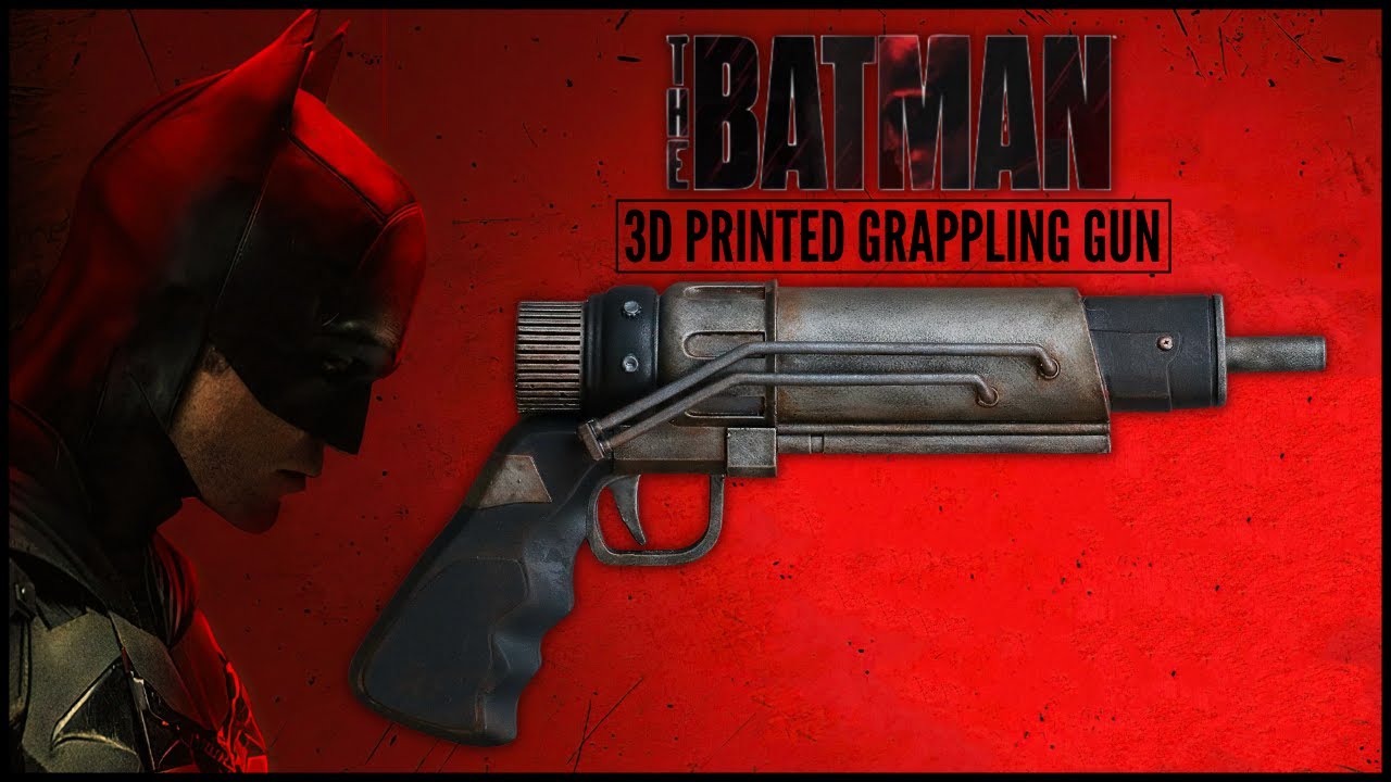 THE BATMAN (2022)- 3D Printed Grappling Gun Prop Replica - YouTube