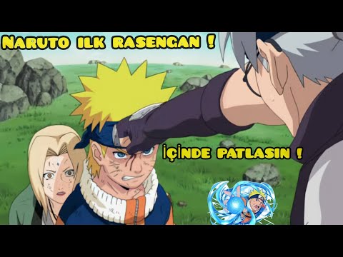 Naruto ilk kez rasengan yapıyor ve Tsunade'yi koruyor