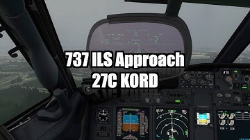 Boeing 737 Approach Tutorials: RNAV Arrival and ILS Approach 27C KORD | PMDG