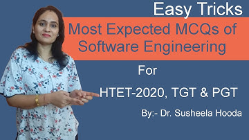 Part-19: MCQs of Software Engineering for HTET 2020 | TGT | PGT| Computer Science