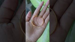 sterling silver and 22kt gold plated baby bangle from global silver factory bali SBB 479 KA