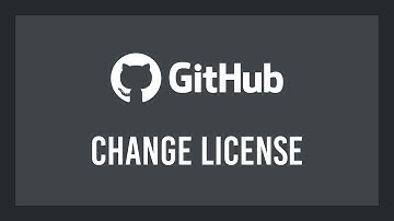 Change Existing Repo License on GitHub