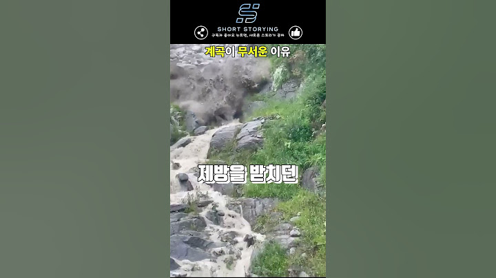 #shorts 계곡이 무서운 이유