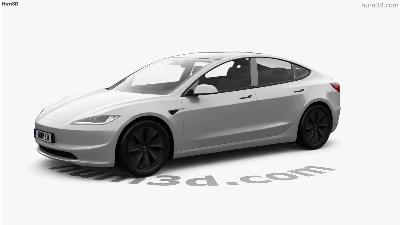 Tesla Model 3 2024 3D model by 3DModels.org 