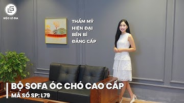 Bộ sofa chân U gỗ óc chó kiểu dáng được ưa chuộng nhất | Nội Thất Mộc Lê Gia