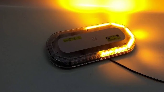 LED Akku Rundumleuchte mit Fernbedienung Magnetfuß  Video