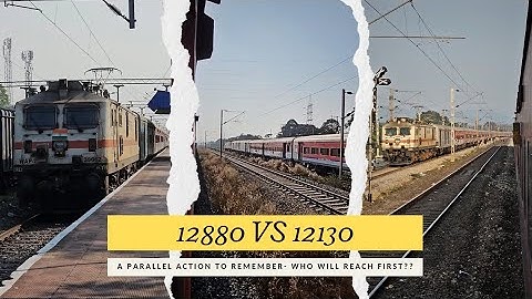 When two trains run in parallel - Magic Moments | Indian Railways (Mobile View)