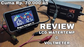 REVIEW LCD WATERTEMP & VOLTMETER