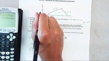 2012 AP Calculus AB Free response question 2