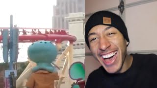 Squidward Hits A Dab! REACTION!!!