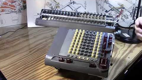 Monroe CST 8 Mechanical Calculator Eps 11  Multiplication Demo