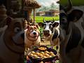 they both are got yummy samosa #viral #mypug #funny #aivideo