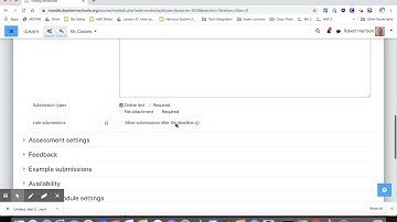 Setting up a workshop in Moodle