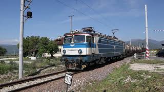 BDZ Cargo Freight Train Passing Karnare Level crossing | LE5100 46 044 | May 2023
