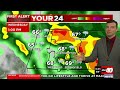 Heavy Rain Chances Continue Wednesday