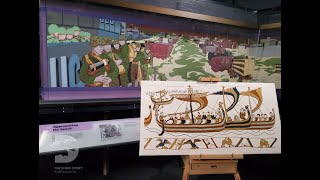 A look at a replica panel of the Bayeux Tapestry and its connection to the Overlord Embroidery.