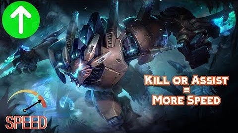 league but every time i get a kill or assist it speeds up
