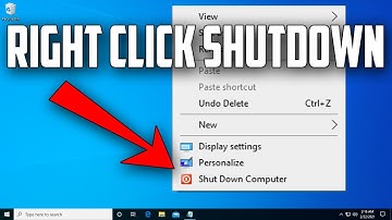 How To Add Shutdown PC Options on Right Click
