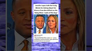 Jennifer Lopez Shuts Down Awkward Divorce Question on Live TV! #jenniferlopez #jlo #shorts