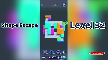🔥 Shape Escape Level 32 Walkthrough | Can You Solve It? 🧠💥