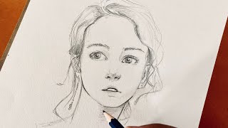 How I drawing Face simple sketching