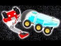 The Moon Vehicle - Learn with Tiny Trucks on the Moon
