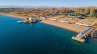 Иссык-Куль 2023 | Кыргызстан | Безлюдные пляжи жемчужины зимой | природа 【4K 60p】